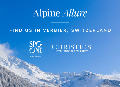 Christie's International Real Estate announces exclusive partnership between SPG One and Besson Immobilier