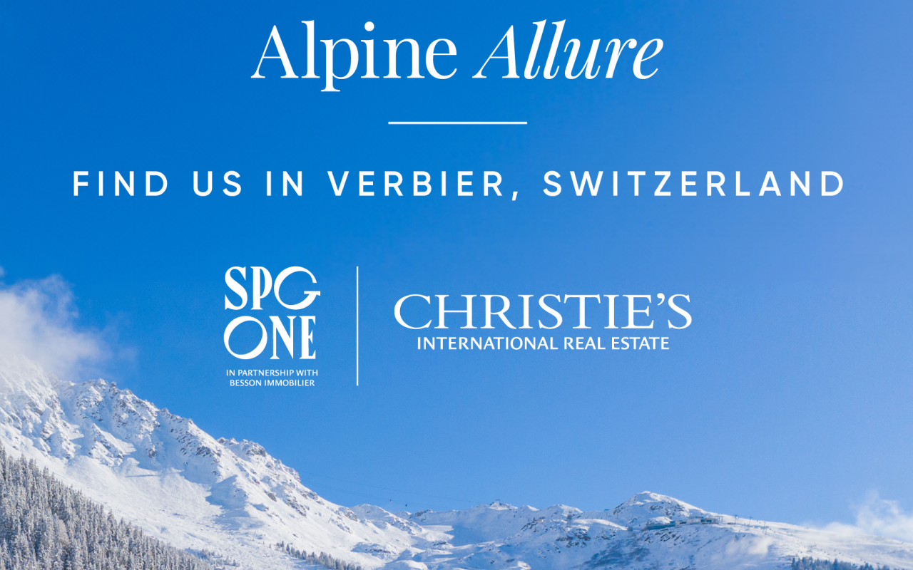 Christie's International Real Estate announces exclusive partnership between SPG One and Besson Immobilier
